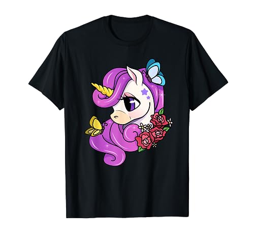 Süßes Einhorn I Kawaii Mädchen Girls Frauen Damen Kinder T-Shirt von Einhorn Mädchen Unicorn Einhörner Girl Bekleidung