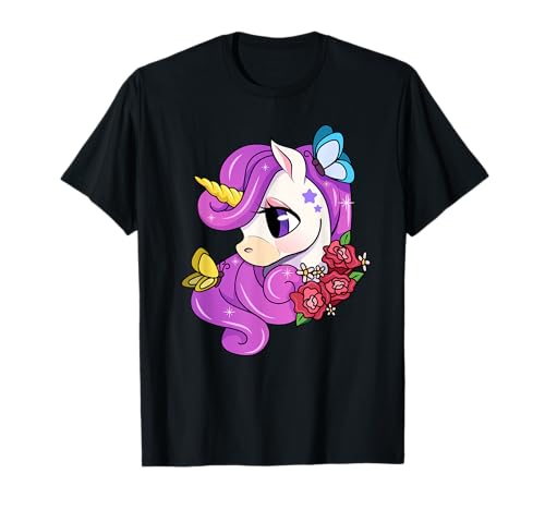 Süßes Einhorn I Kawaii Mädchen Girls Frauen Damen Kinder T-Shirt von Einhorn Mädchen Unicorn Einhörner Girl Bekleidung