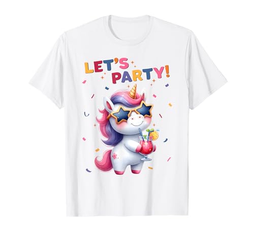 Einhorn Lets Party Outfit Damen Herren Junge Party Einhorn T-Shirt Einhorn Lets Party Outfit Damen Herren Junge Party Einhorn T-Shirt von Einhorn Shirts Pullover & Hoodies