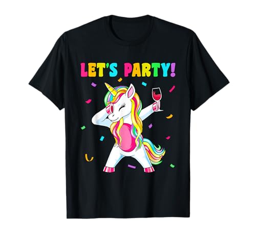 Einhorn Lets Party Outfit Damen Herren Weinglas Einhorn T-Shirt Einhorn Lets Party Outfit Damen Herren Weinglas Einhorn T-Shirt von Einhorn Shirts Pullover & Hoodies
