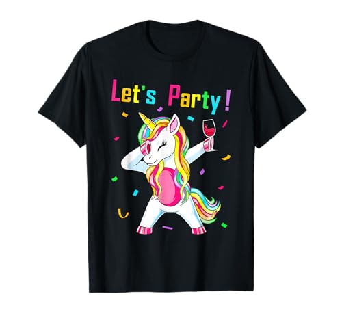 Einhorn Lets Party Outfit Damen Weinglas Lustiges Einhorn T-Shirt Einhorn Lets Party Outfit Damen Weinglas Lustiges Einhorn T-Shirt von Einhorn Shirts Pullover & Hoodies