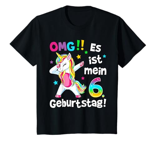 Kinder OMG Es ist mein 6. Geburtstag Mädchen Party Einhorn T-Shirt Kinder OMG Es ist mein 6. Geburtstag Mädchen Party Einhorn T-Shirt von Einhorn T-Shirt Geschenke für Mädchen