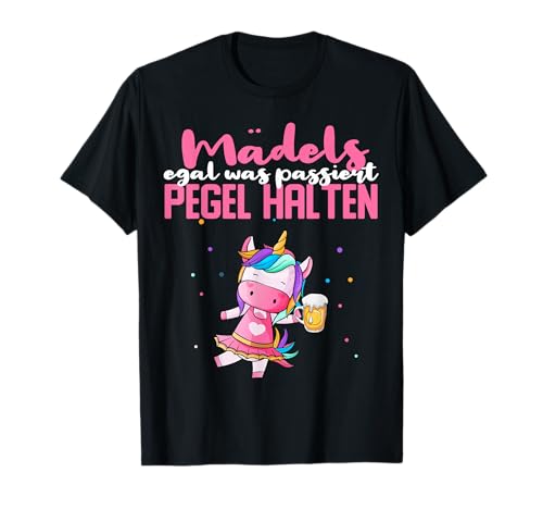 Mädels egal was passiert Pegel halten Einhorn JGA Saufen T-Shirt Mädels egal was passiert Pegel halten Einhorn JGA Saufen T-Shirt von Einhorn egal was passiert pegel halten Party