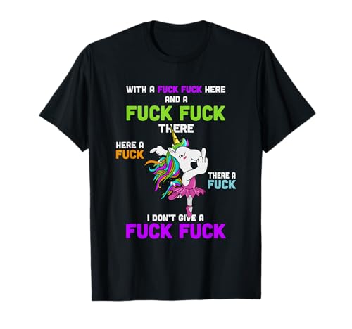 Einhorn lustiger witziger Spruch Sprüche T-Shirt Damen Schwarz Klein EU S von Einhorn lustiger witzger frech Spruch Sprüche