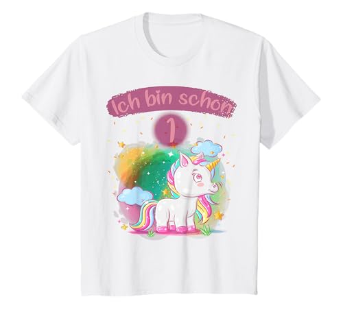 Kinder Einhorn 1. Geburtstag 1 Jahr Alt Mädchen Geburtstag T-Shirt von Einhorn zum 1. Geburtstag für Mädchen
