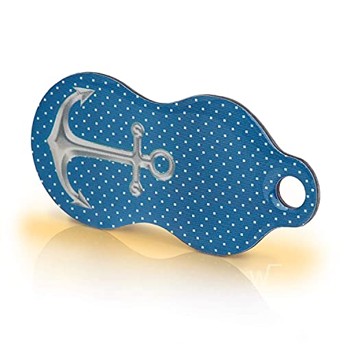 Einkaufswagenlöser ® Code24 Anker/Schlüsselanhänger Einkaufschip mit Schlüsselfundservice/Abziehbarer Einkaufswagenchip Metall, Chip Einkaufswagen, Key Finder / 5 Jahre Fundservice von Einkaufswagenlöser