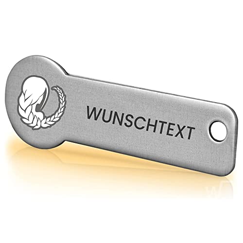 Einkaufswagenlöser ® Personalisiert mit Sternzeichen/Personalisierter Schlüsselanhänger mit Gravur & Schlüsselfundservice/Einkaufschip zum Rausziehen/Entriegler für Einkaufswagen - Jungfrau von Einkaufswagenlöser