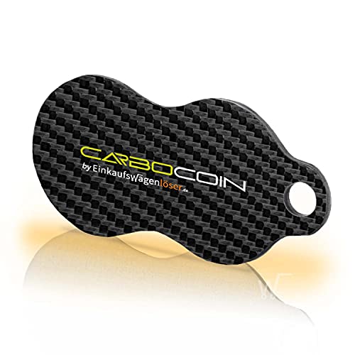 Einkaufswagenlöser Carbocoin F3 / Entriegler für Einkaufswagen/Carbon Schlüsselanhänger mit Schlüsselfundservice/Alternative für Einkaufswagenchip Einkaufswagenlöser Carbocoin F3 / Entriegler für Einkaufswagen/Carbon Schlüsselanhänger mit Schlüsselfundservice/Alternative für Einkaufswagenchip von Einkaufswagenlöser