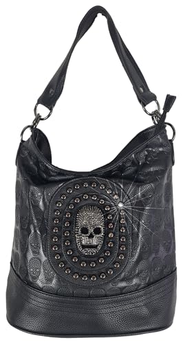Einkaufszauber Bucket Handtasche Skull Totenkopf 3D Cool von Einkaufszauber