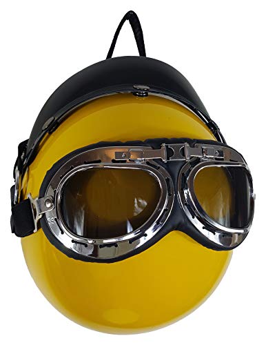 Einkaufszauber Designer Handtasche Motorradhelm Gelb von Einkaufszauber