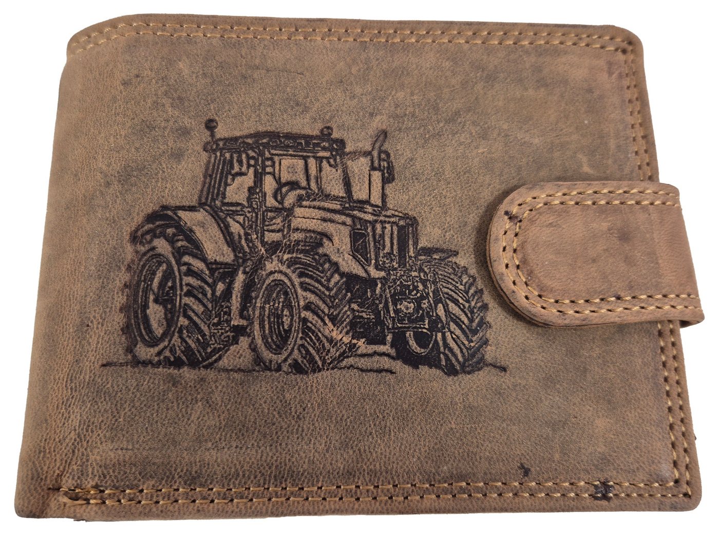Einkaufszauber Geldbörse Echt Leder Geldbeutel Traktor Landwirtschaft, Traktor Prägung Einkaufszauber Geldbörse Echt Leder Geldbeutel Traktor Landwirtschaft, Traktor Prägung von Einkaufszauber