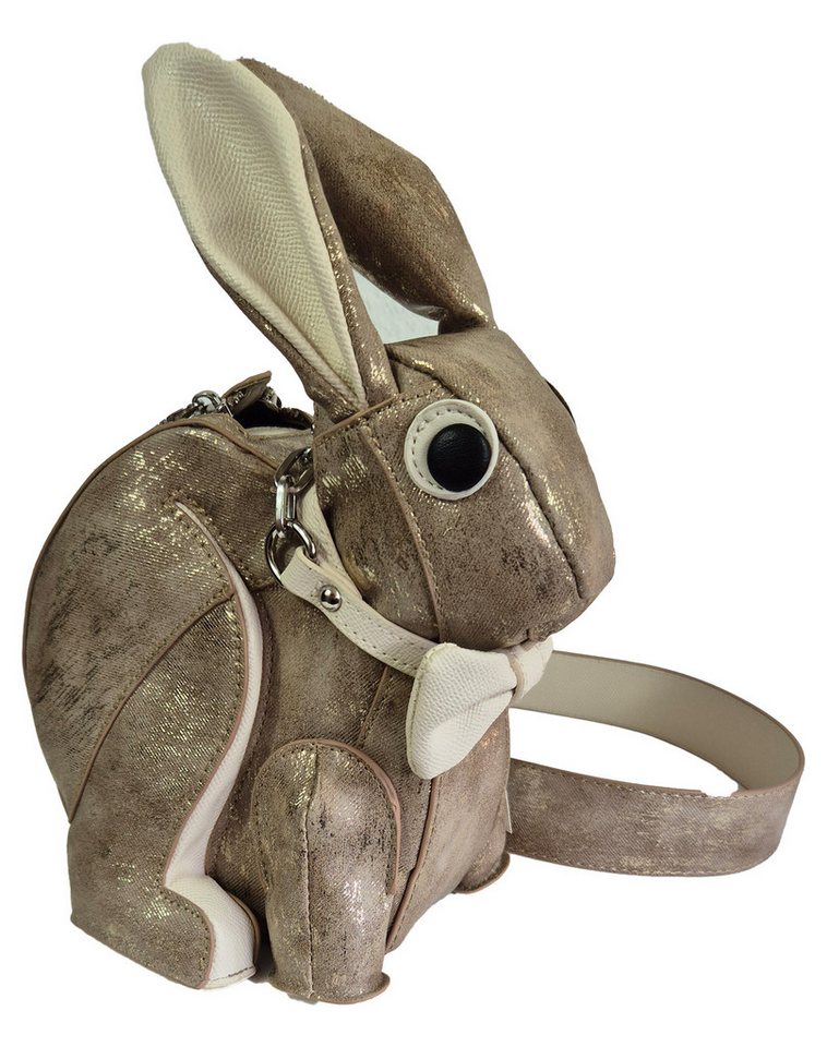 Einkaufszauber Handtasche Designer Handtasche Kaninchen - flotter Hase (mit Schultergurt), Form wie ein Hase von Einkaufszauber