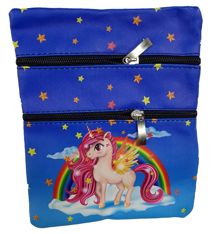 Einkaufszauber Handtasche Kinder Einhorn Handtasche Blau, Einhorn von Einkaufszauber