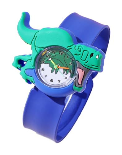 Einkaufszauber Kinder Armbanduhr Dinosaurier Dunkelblau von Einkaufszauber