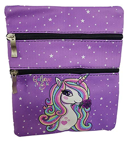 Einkaufszauber Kinder Einhorn Handtasche Violett von Einkaufszauber