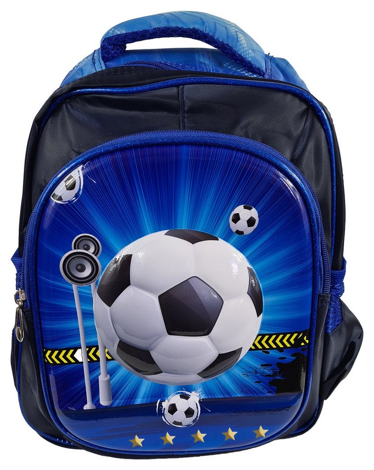 Einkaufszauber Kinderrucksack Kinder Rucksack Fußball 3D, Fussball in 3D geformt von Einkaufszauber