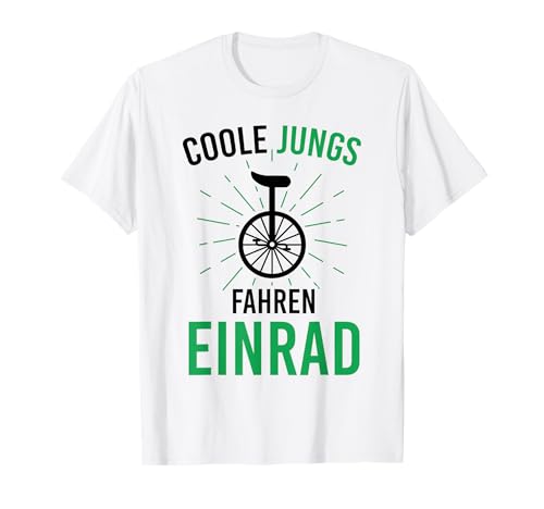 Radsport Coole Jungs Fahren Einrad Unicycle Einradfahrer T-Shirt von Einrad Balance Radsportarten Bike Geschenkidee
