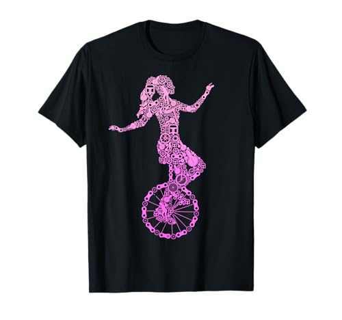 Einrad Mädchen Unicycle Einradfahrerin Kinder T-Shirt Einrad Mädchen Unicycle Einradfahrerin Kinder T-Shirt von Einradfahrerin & Einradfahrer Geschenke