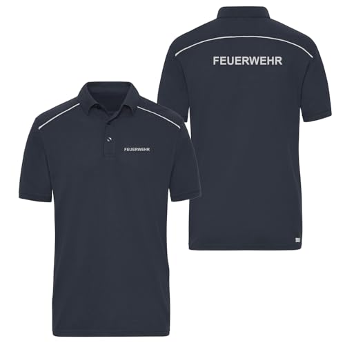 EinsEinsZwei Poloshirt Reflect Feuerwehr Dienstkleidung Sachsen-Anhalt XL von EinsEinsZwei