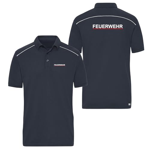EinsEinsZwei Poloshirt Reflect Feuerwehr Dienstkleidung Sachsen XXL von EinsEinsZwei
