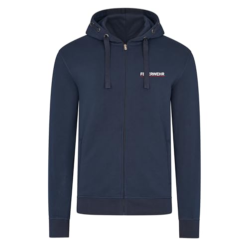 EinsEinsZwei Sweatjacke Feuerwehr Saarland Herren Pullover Dienstkleidung Workwear Qualität von EinsEinsZwei