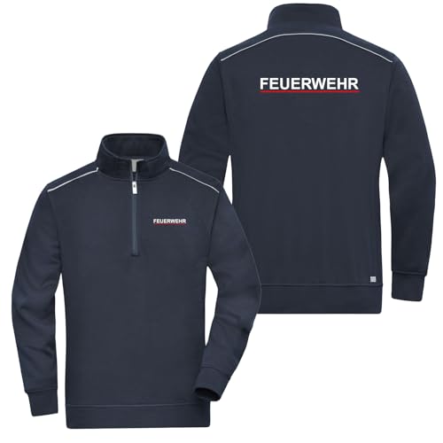 EinsEinsZwei Zipper Reflect Feuerwehr Sweatshirt Thüringen XXL von EinsEinsZwei