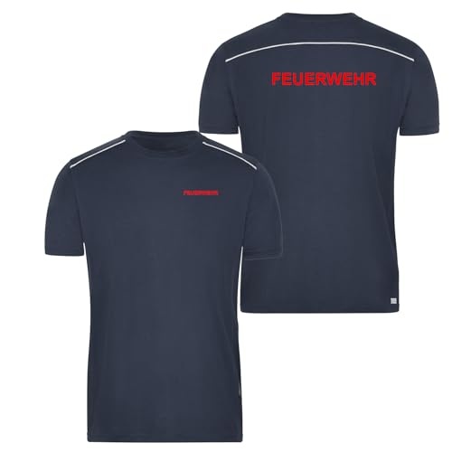 T-Shirt Reflect Feuerwehr Dienstkleidung Nordrhein-Westfalen M von EinsEinsZwei