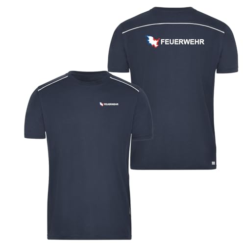 T-Shirt Reflect Feuerwehr Dienstkleidung Schleswig-Holstein 3XL von EinsEinsZwei