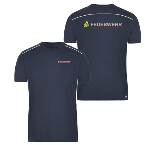 T-Shirt Reflect Feuerwehr DienstkleidungBaden-Württemberg XXL von EinsEinsZwei