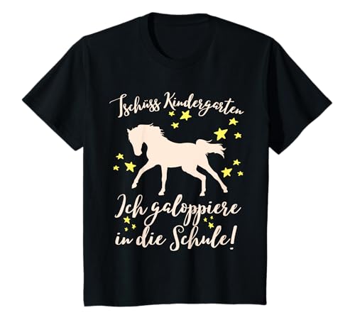 Schulkind Erster Schultag Pferde Galopp Mädchen Einschulung T-Shirt von Einschulung 1. Klasse Schulanfang Mädchen Shirts