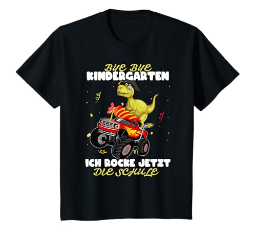Kinder Schulkind 2025 junge Dino Monstertruck Bye Bye Kindergarten T-Shirt Kinder Schulkind 2025 junge Dino Monstertruck Bye Bye Kindergarten T-Shirt von Einschulung 2025 Geschenke - Bye Bye Kindergarten