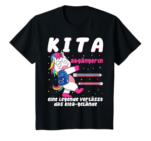 Kinder Kita Abgängerin 2025 eine Legende verlässt das Kita Gelände T-Shirt von Einschulung 2025 Mädchen Kita Abschied Schulkind