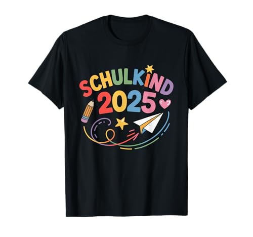 Schulkind 2025 Einschulung Erstklässler Kinder Jungen Buntes T-Shirt von Einschulung 2025 Designs