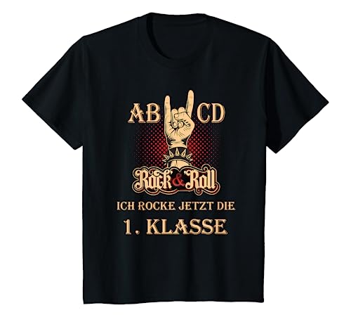 Kinder AB CD ich rocke die1. Klasse Schulkind 2023, lustiger Spruch T-Shirt Kinder AB CD ich rocke die1. Klasse Schulkind 2023, lustiger Spruch T-Shirt von Einschulung - Bye Bye Kindergarten, Hallo Schule