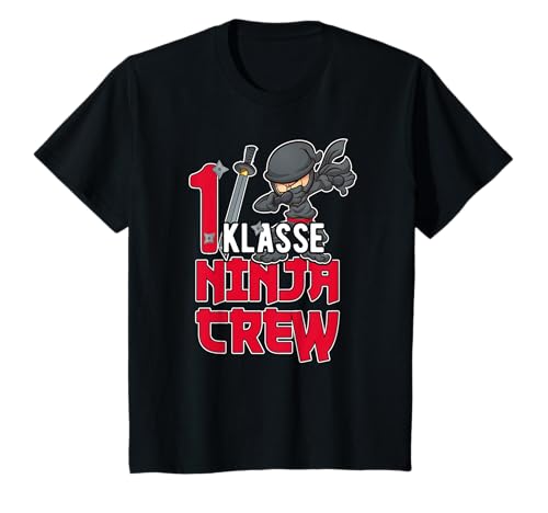 Kinder Kinder Einschulung "Erste Klasse Ninja Crew" Ninja 1 Klasse T-Shirt Kinder Kinder Einschulung "Erste Klasse Ninja Crew" Ninja 1 Klasse T-Shirt von Einschulung Geschenk T-Shirt