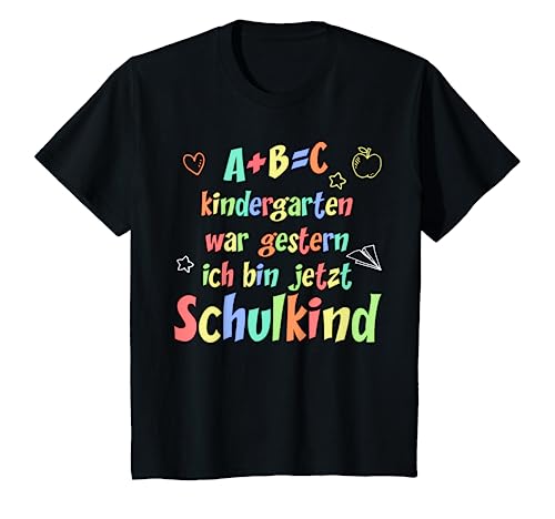 Kinder Einschulung Kindergarten War Gestern Ich Bin Schuldkind T-Shirt von Einschulung Geschenke Zum Schulanfang Erstklässler