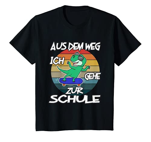 Kinder Einschulung 2021 Junge Schulkind Outfit Dinosaurier Skater T-Shirt Kinder Einschulung 2021 Junge Schulkind Outfit Dinosaurier Skater T-Shirt von Einschulung Junge Outfit Schulkind 2021 Dino Skate