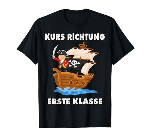 Cooles Pirat Kinder Kindergarten Einschulung 2024 Schulkind T-Shirt von Einschulung kleine Piraten Jungen 2024