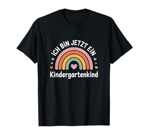 Kindergartenkind Regenbogen Herz Ich Bin Jetzt Kind T-Shirt Kindergartenkind Regenbogen Herz Ich Bin Jetzt Kind T-Shirt von Einschulung Kinder 2025