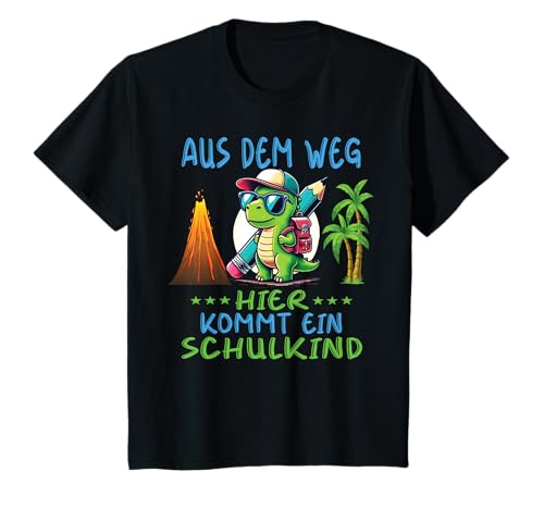 Kinder 1. Klasse Einschulung Schulkind Schule Dinosaurier Jungs T-Shirt Kinder 1. Klasse Einschulung Schulkind Schule Dinosaurier Jungs T-Shirt von Einschulung Kinder Kita Abschied Erstklässler
