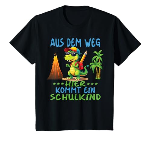 Kinder 1. Klasse Einschulung Schulkind Schule Dinosaurier Jungs T-Shirt Kinder 1. Klasse Einschulung Schulkind Schule Dinosaurier Jungs T-Shirt von Einschulung Kinder Kita Abschied Erstklässler