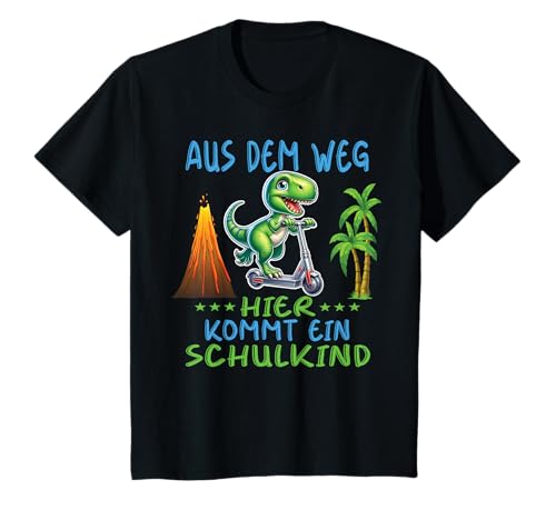 Kinder 1. Klasse Einschulung Schulkind Schule Dinosaurier Jungs T-Shirt Kinder 1. Klasse Einschulung Schulkind Schule Dinosaurier Jungs T-Shirt von Einschulung Kinder Kita Abschied Erstklässler