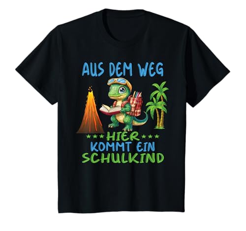 Kinder 1. Klasse Einschulung Schulkind Schule Dinosaurier Jungs T-Shirt Kinder 1. Klasse Einschulung Schulkind Schule Dinosaurier Jungs T-Shirt von Einschulung Kinder Kita Abschied Erstklässler