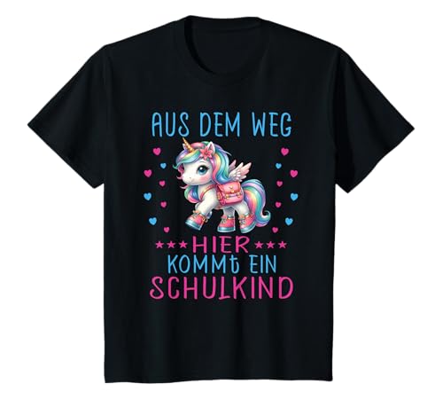 Kinder 1. Klasse Einschulung Schulkind Schule Einhorn Mädchen T-Shirt Kinder 1. Klasse Einschulung Schulkind Schule Einhorn Mädchen T-Shirt von Einschulung Kinder Kita Abschied Erstklässler