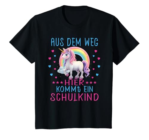 Kinder 1. Klasse Einschulung Schulkind Schule Einhorn Mädchen T-Shirt Kinder 1. Klasse Einschulung Schulkind Schule Einhorn Mädchen T-Shirt von Einschulung Kinder Kita Abschied Erstklässler