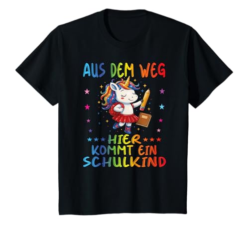 1. Klasse Einschulung Schulkind Schule Einhorn Mädchen T-Shirt von Einschulung Kinder Kita Abschied Erstklässler