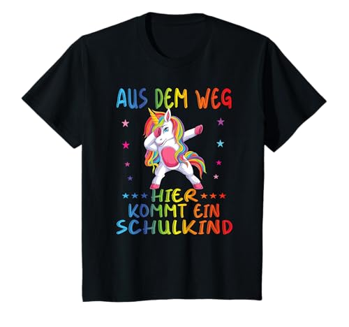 Kinder 1. Klasse Einschulung Schulkind Schule Einhorn Mädchen T-Shirt von Einschulung Kinder Kita Abschied Erstklässler
