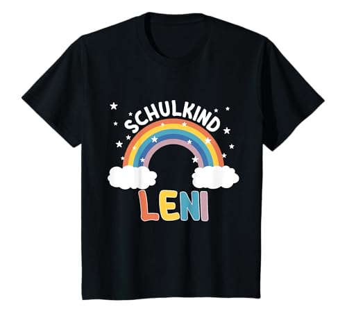 Kinder Schulkind Leni T-Shirt von Einschulung Leni Geschenk