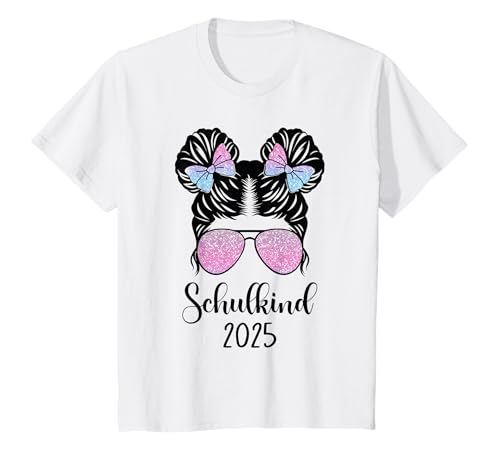 Kinder Schulmädchen Schulkind 2025 Einschulung Schulanfang Schule T-Shirt von Einschulung Mädchen Schulanfang Schulkind 2025