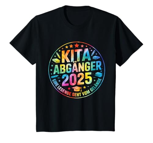 Kinder Kita Abgänger 2025 Eine Legende Geht vom Gelände Schulkind T-Shirt von Einschulung Outfit für School Child First Day